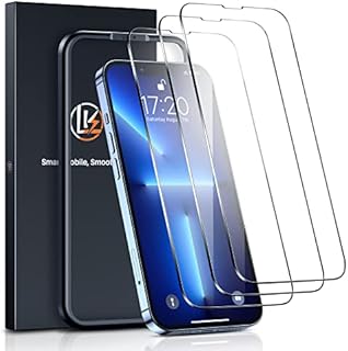 LK 3 Pack Screen Protector compatible with iPhone 13/13 Pro(6.1 Inch), 9H HD Clear Scratch Full Screen Tempered Glass for iPhone 13/13 Pro glass screen protector, Bubble-Free Easy Installation