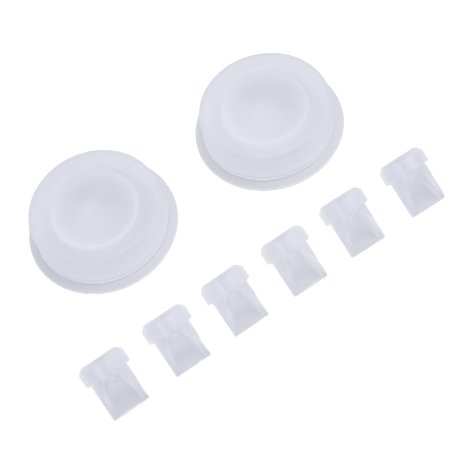 CFTGIW 6pcs Duckbill Valves and 2pcs Silicone Diaphragm Compatible for V2 V1 Breastfeeding Pump Replacement Accessories and Diaphragm. Silicone V1 des Duckbill Valves DiaphragmDuckbill