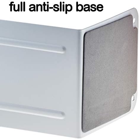 Acrimet Premium Metal Bookend (Heavy Duty) (White Color) (1 Pair Pack)