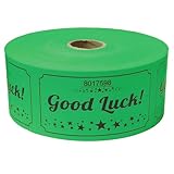 Volokitx 600 Pcs Large Raffle Tickets, Good Luck Raffle Cards with Entry Form for Name, Phone & Email – Perfect for Fundraisers, Raffles, Prize Draws, Events & Classroom Activities – Green