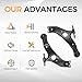 MACEL MS86169 MS86170 Front Lower Control Arm Suspension Kit Compatible with 2004 2005 2006 2007 2008 2009 2010 Toyota Sienna, Left&Right Side
