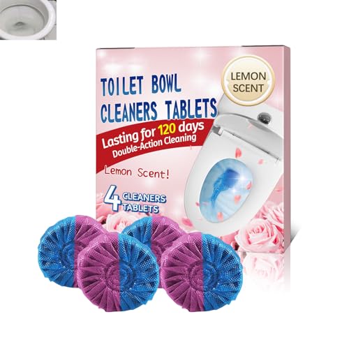 Limpiador De Cisternas Para Inodoro Tabletas,Bloques De Limpieza Des Inodoros Azules,Portabilidad,Para Frescura Higiénica Y Protección Contra La Cal,Una Caja Des 4