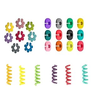 Loopunk 26 sztuk Silikonowe Markery do Kieliszków