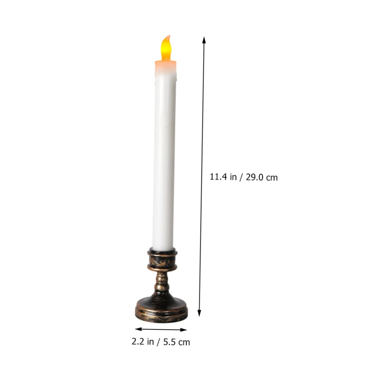 EXCEART 8pezzi Candele Led Senza Per Decorazioni Di Natale e Matrimoni Di Candele Elettroniche Con Base Per Eventi Interni Ed Esterni