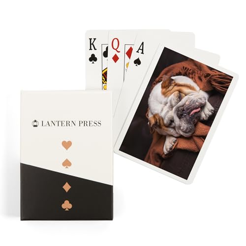 Baraja de cartas Póker Lantern Press Bulldog inglés