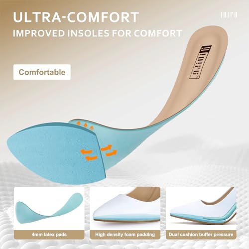 IDIFU Women's IN4 Classic Pointed Toe High Heels Pumps Wedding Dress Office Shoes4