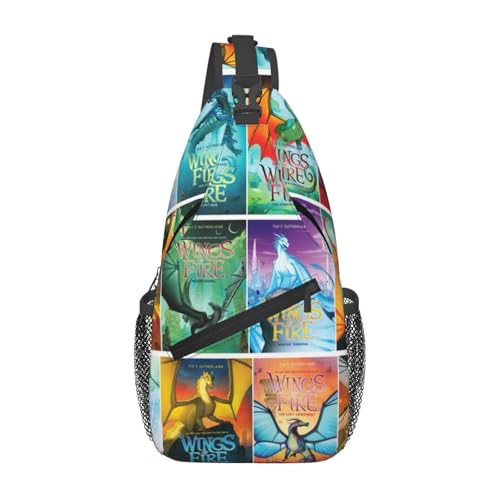 Wings Of Fire Sling Backpack Crossbody Sling Bag, Shoulder Bag Chest Bag Daypack Fanny Pack Cross Body Bag For Women Men