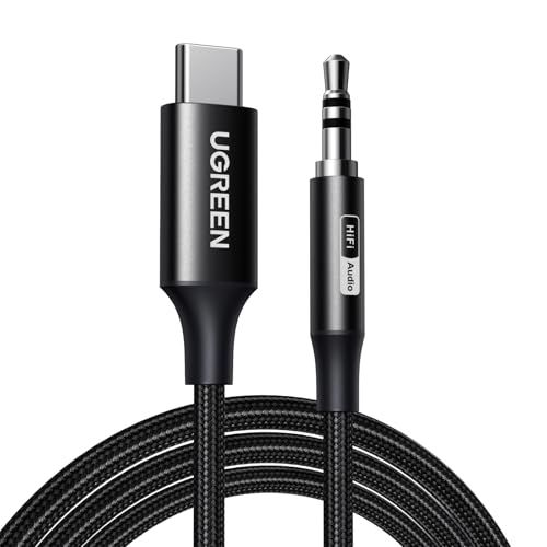 UGREEN USB C auf Klinke Aux Kabel aux auf usb c klinke Kabel mit DAC Chip 384khz/32bit für iPhone 17/17 air/17 pro/17 pro max S25/S25 Plus/S25 Ultra usw. (1M)