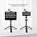 XIXAN Large Screen Teleprompter Holder for Tablet/Phone with Extendable Tripod, Dual-Clamp Design with Interchangeable 3 Sizes of Clamps. Perfect for Live Streaming/Recording/Video Conference