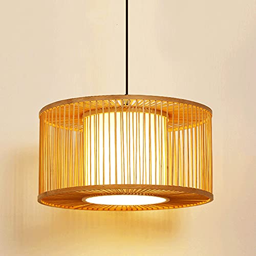 Lustre en bambou E27 pour l'ambiance chaleureuse d'un restaurant