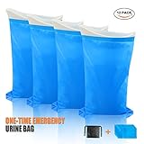 KOONEW Disposable Urine Bags Portable Outdoor Emergency Pee Bags for Kids Men Women,Super Absorbent Urinal Bag for Traveling and Emergency 12 Pcs