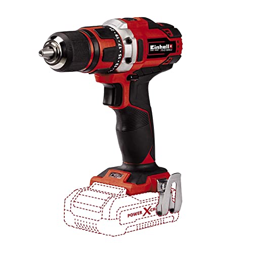 Einhell Drilling Driver Te-Cd 18/40 Li-Solo Power X-Change (Lithium-Ion (Li-Ion, 18 V, Maximum Torque 40 Nm on 21 Levels, Softgrip, Without Battery and Charger)
