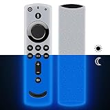 Brilla en la oscuridad: la funda de silicona suave hace que sea fácil encontrar el control remoto de Fire TV Stick. (Nota: la funda de silicona se ve blanca cuando no brilla. El resplandor no dura para siempre, tienes que exponerlo al sol o la luz por un tiempo y luego brillar en la oscuridad)