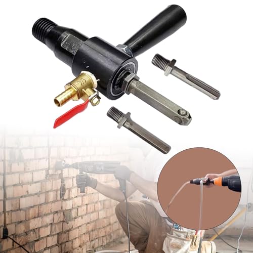 Perceuse électrique avec adaptateur de tête pour forage à eau et marteau