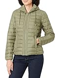 TOM TAILOR Damen Steppjacke mit Kapuze 1031317, 10905 - Tree Moss Green, M