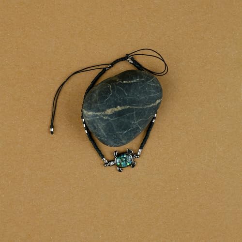 KELITCH Abalone Shell Beaded Bracelet Adjustable Turtle Friendship Wrap Bracelet Tropical Beach Sand Miyuki Bracelet Bangle3