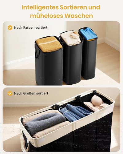 Trieur à linge pliable 190L pour stopper le désordre au sol