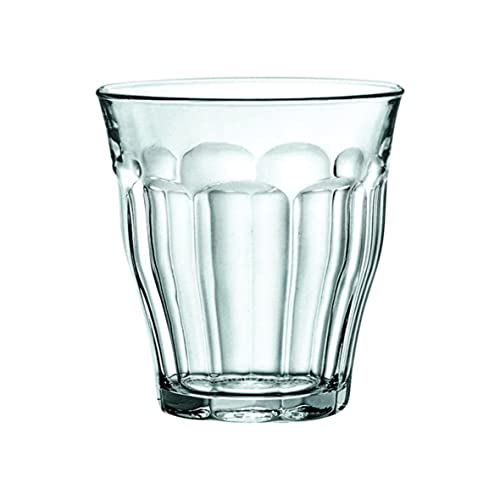 Duralex Made In France Picardie Clear Tumbler, Set of 6, 10-1/2-Ounce