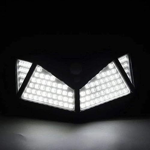 Luminária Solar 100 Led de Parede Com 3 Funções, Sensor Presença, Refletor, Arandela, Lâmpada - TKLA
