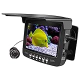 4.3Inch Underwater Fishing Camera,okk HD 1000 TVL Fish Finder with 8pcs Infrared LED Night Vision Camera for Ice Lake Sea Boat Kayak Fishing (49ft/15M)