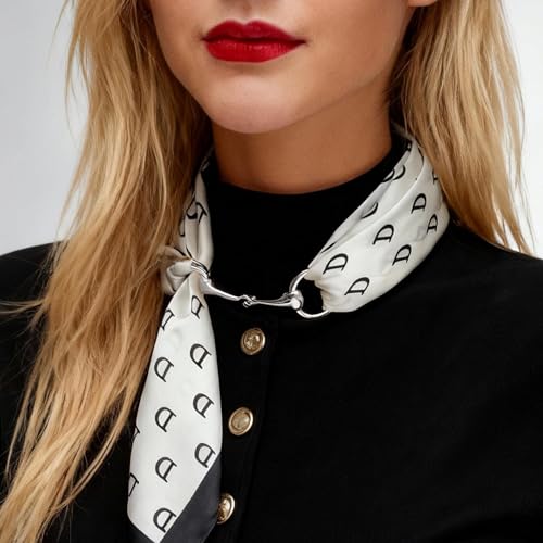 Image of 2 Pcs Scarf Ring Clips for Women Metal Shirt Tightener Cinch Buckle for Silk Scarf Shawl Blouse Sweater T Shirt Clothing Accessories
