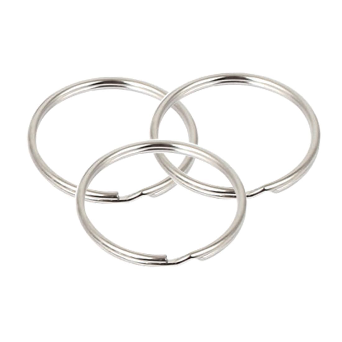 Amazon.com: uxcell 40mm Dia Metal Split Ring Keychain