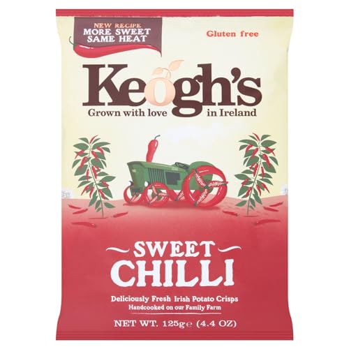 Keogh's Sweet Chilli & Irish Red Pepper Crisps 125g ( Pack of 2 )