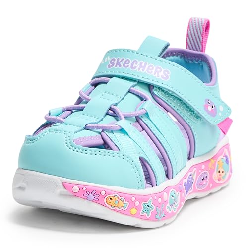 Skechers Girl's Play Scene Splash-Cute Crew Sandal