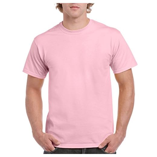 Gildan Men's G2000 Ultra Cotton Adult T-shirt, Light Pink, Medium