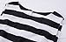 The Bazaar R Women's Summer Sleeveless Knee Length Striped A Line Dress