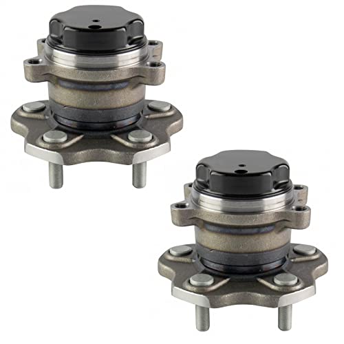 Image of TRQ Rear Left and Right Wheel Bearing and Hub Assembly Set 2 Piece Compatible with 2013-2019 Nissan NV200 2015-2018 Chevrolet City Express