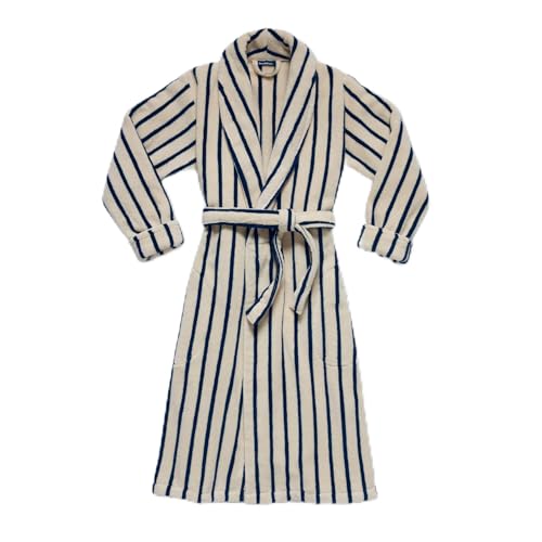 Image of Brooklinen 100% Turkish Cotton Bath Robe for Men & Women | Ultra-soft plush 100% Turkish cotton robe for men & women with an adjustable belt & unisex fit; cozy, absorbent & spa-worthy