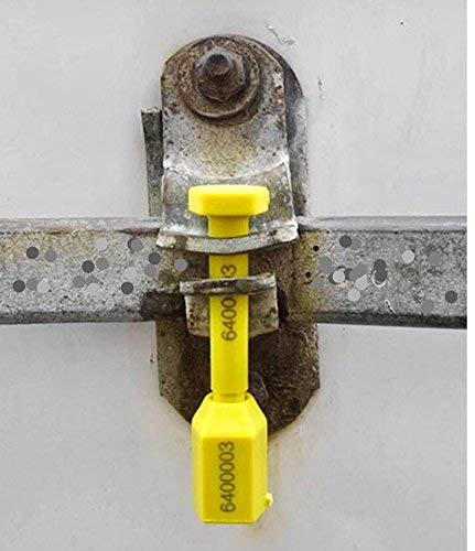 AVGPACKAGINGSUPPLIES Brand Bolt Seals, 250 High Security Shipping Seal with Print Progressive Numbering for Trucks, Trailers, Cargo Container Seals ISO and C-TPAT Certified