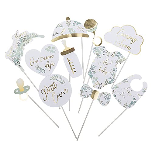 Artifetes KIT PHOTOBOOTH Oh Baby VÉGÉTAL 11 Pieces Vert Cover
