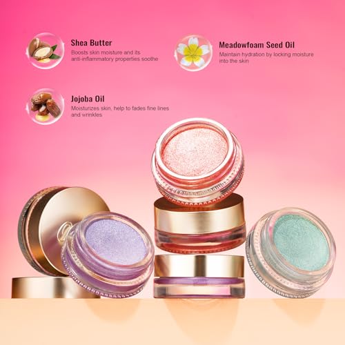 OULAC Cream Eyeshadow, Glitter Pink Eyeshadow, Holds Makeup For 12 Hours +, Waterproof and Sweatproof, Crease Resistant, Vegan | 06g, Pink Lady (09) - Image 8