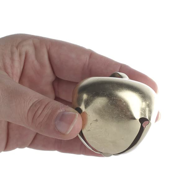 2 IN. GOLD JINGLE BELL 1PC/PKG (6 pack)