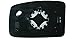 Equal Quality RD00496 Piastra Vetro Specchio Retrovisore Destro