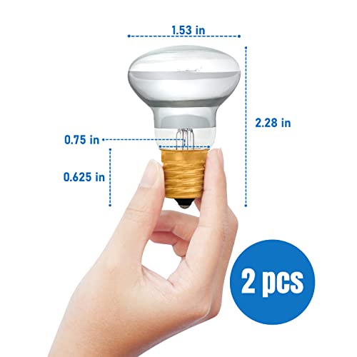 Image of JAMBO Liquid Lamp Replacement Bulbs- 2 Pack 30 Watt E17 Bulbs, Bulb for 16 inch Liquid Motion Lamps