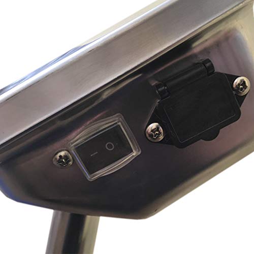 BDCOM AR-150K Báscula industrial - 150 Kg, Plato 40x30 cm, Precisión 10g, Ideal para Almacén y Logística