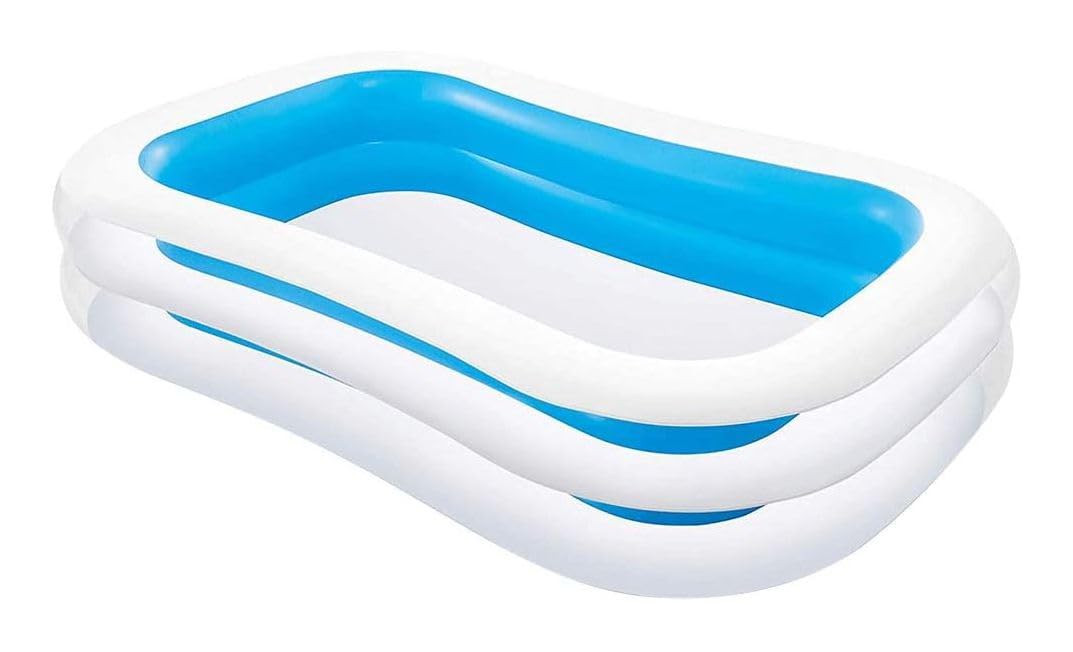 Piscine Gonflable Intex Rectangulaire 262x175x56 Cm – Capacité 778 Litres – 2 Parois Gonflables – Facile à Installer