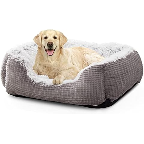 FURTIME Hundebett Grosse Hunde, Plüsch Flauschig Hundekorb Hundebett Cover