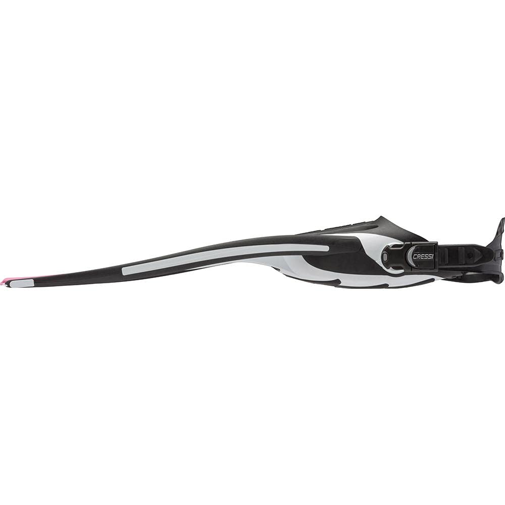CRESSI Frog Plus Fins White/Pink XS/S (35/38 EU) - Aletas Ajustable para Buceo Snorkel Apnea, Blanco/Rosa, XS/S (35/38 EU), Mujer