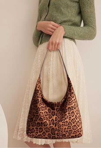 Image of KALIDI Casual Tote Bag Vegan Leather Hobo Zipper Work Bag Weekender Shoulder for Women Shoulder Travel Purse