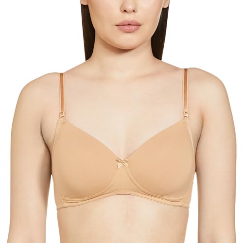 Image of Van Heusen Women's Cotton T-Shirt Bra|16 Hour Comfort|Everyday Bra|Breathable Perforated Cups|Anti Bacterial Tech|Sweat Absorbent|Padded|Wireless|Coverage|No Slip Soft Straps|Detachable Straps