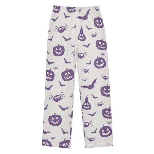Boys' Pants Halloween Funny Pumpkin Lanterns Long Bottoms Jogger Pants Elastic Waist Trousers with Pockets S-XL