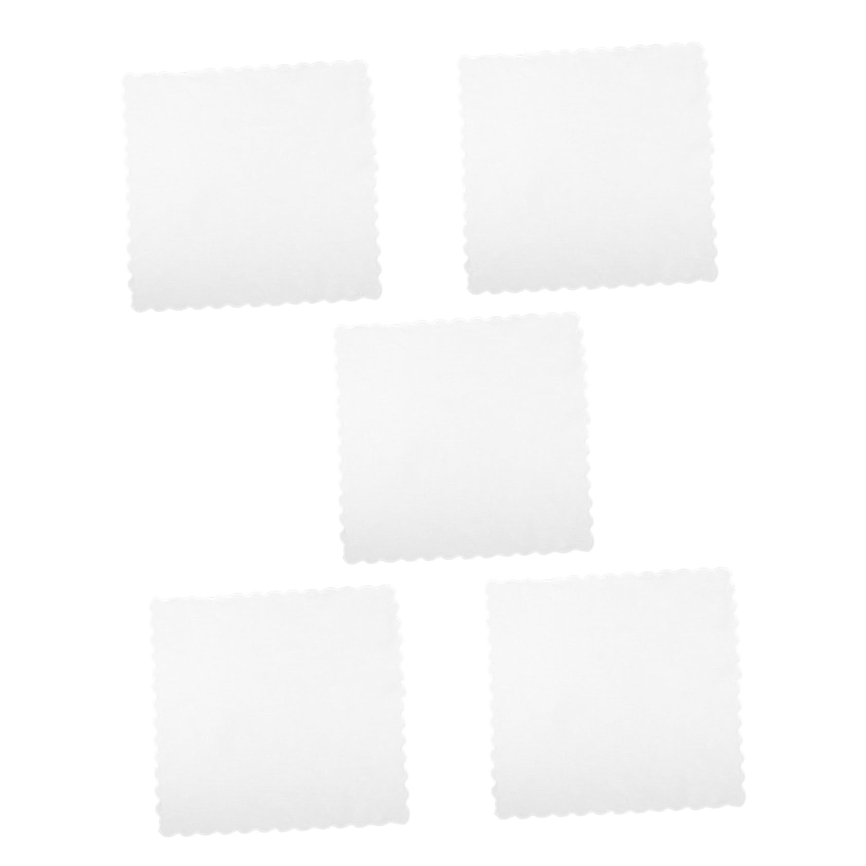 FOMIYES 5Pcs White Cotton Handkerchiefs Tie Dye Blank for Men Absorbent Reusable Handkerchiefs for Art and Practical Uses