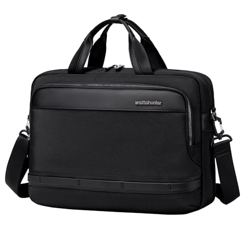 Image of Arctic Hunter Laptop Bag for Men Women 2 in 1 Office Sling Hand Bag with 15.6 inch Laptop Pocket Multiple Compartments Detachable Shoulder Strap Shockproof Water-resistant Briefcase (Black)