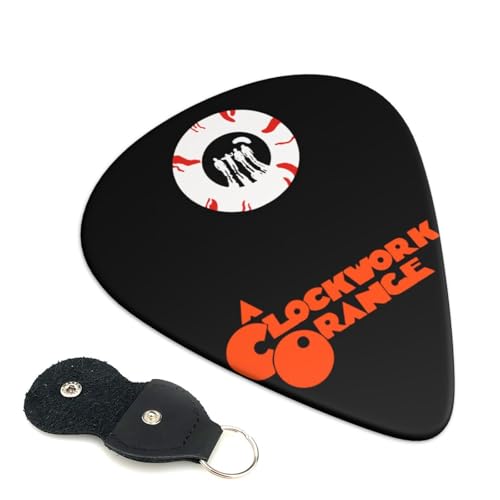 ギターピック 時計じかけのオレンジ Clockworkorang 0.71mm ベース ギター用のピック ギターぴっく 収納ケース付き 厚み 初心者 携帯に便利 練習用
