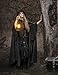 Scarlet Darkness Women Renaissance Hooded Cape Medieval Cloak Hobbit Halloween Costume Black