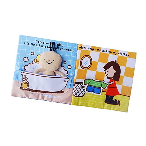 jojofuny Livro Aprendizagem É Para Brinquedo Pré-Escolar Pano Educacional Tecido Precoce Crianças La